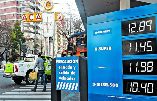 ¿Cual fue el combustible que más aumentó el último año?