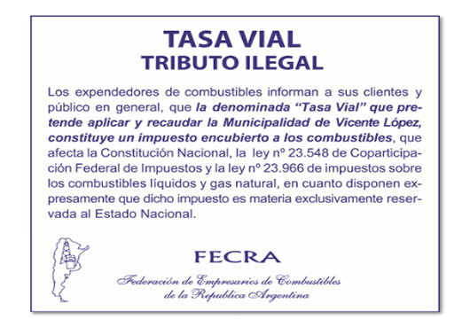 La Corte Suprema decidirá si la Tasa Vial a los combustibles es inconstitucional