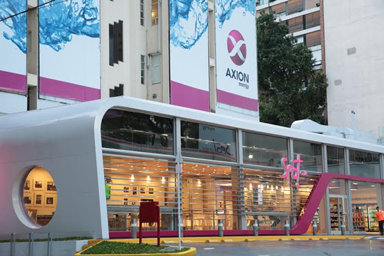 Los detalles del diseño de las tiendas de conveniencia Spot de AXION energy