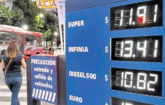 Los aumentos de precio de las naftas de este año apenas superaron a los de 2013