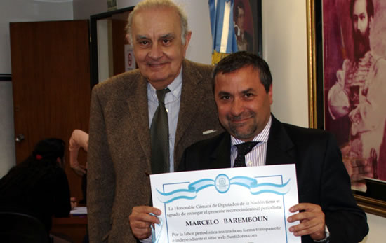 Diputados distinguió a surtidores.com.ar por su transparencia periodística