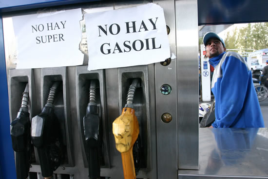 Piquete en Tierra del Fuego generó quiebres de stock en bocas de expendio