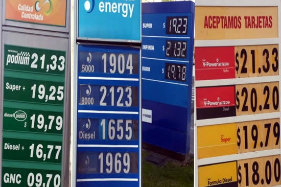El oficialismo promueve abaratar el precio de los combustibles