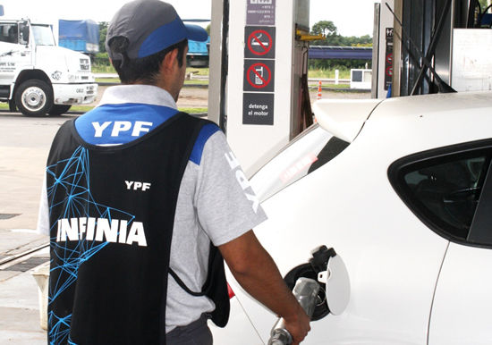 YPF crece en ingresos gracias a la comercialización de naftas