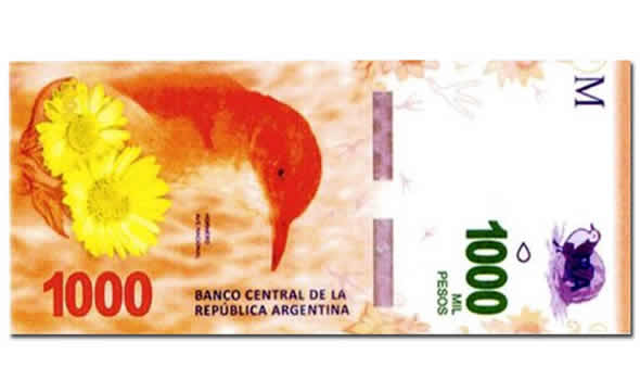 El BCRA pone en circulación el nuevo billete de curso legal de $1000