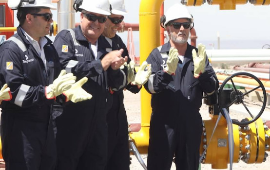 Aranguren inauguró una planta que ampliará la producción de gas
