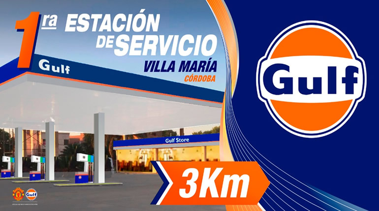 Se inaugura en la provincia de Córdoba la primera Estación de  Servicio Gulf Oil