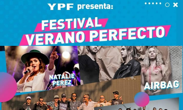 El Festival Verano Perfecto de YPF tendrá este fin de semana un cierre de lujo