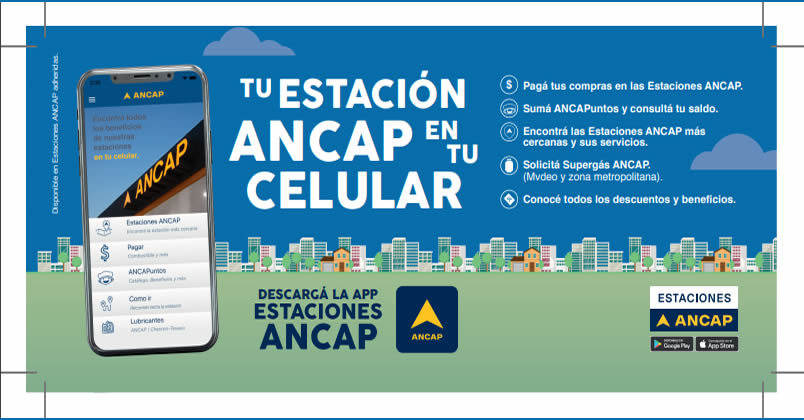 ANCAP ya cuenta con una aplicación con la que se puede pagar el combustible o saber dónde está la estación más cercana