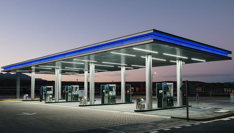 Las luminarias de las Estaciones de Servicio argentinas son referentes en el mundo