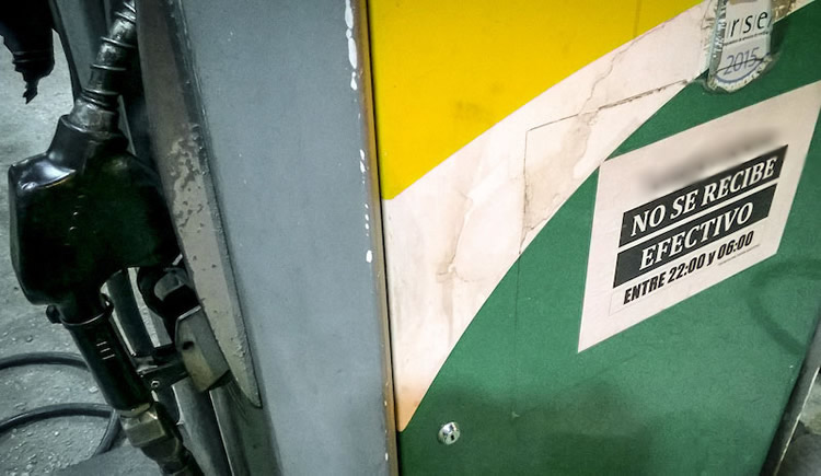 Estaciones de Servicio dejan de aceptar efectivo para prevenir hechos delictivos