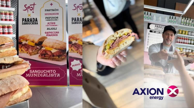 AXION energy presentó su sándwich mundialista en la nueva Parada Sanguchera