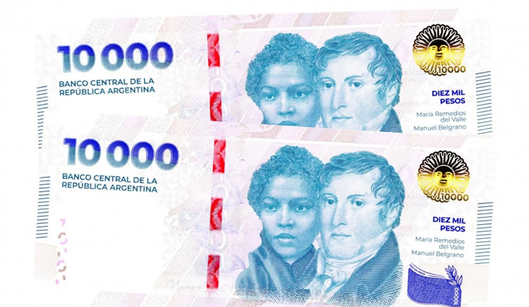 Información de interés: El BCRA puso en circulación el billete de $10.000