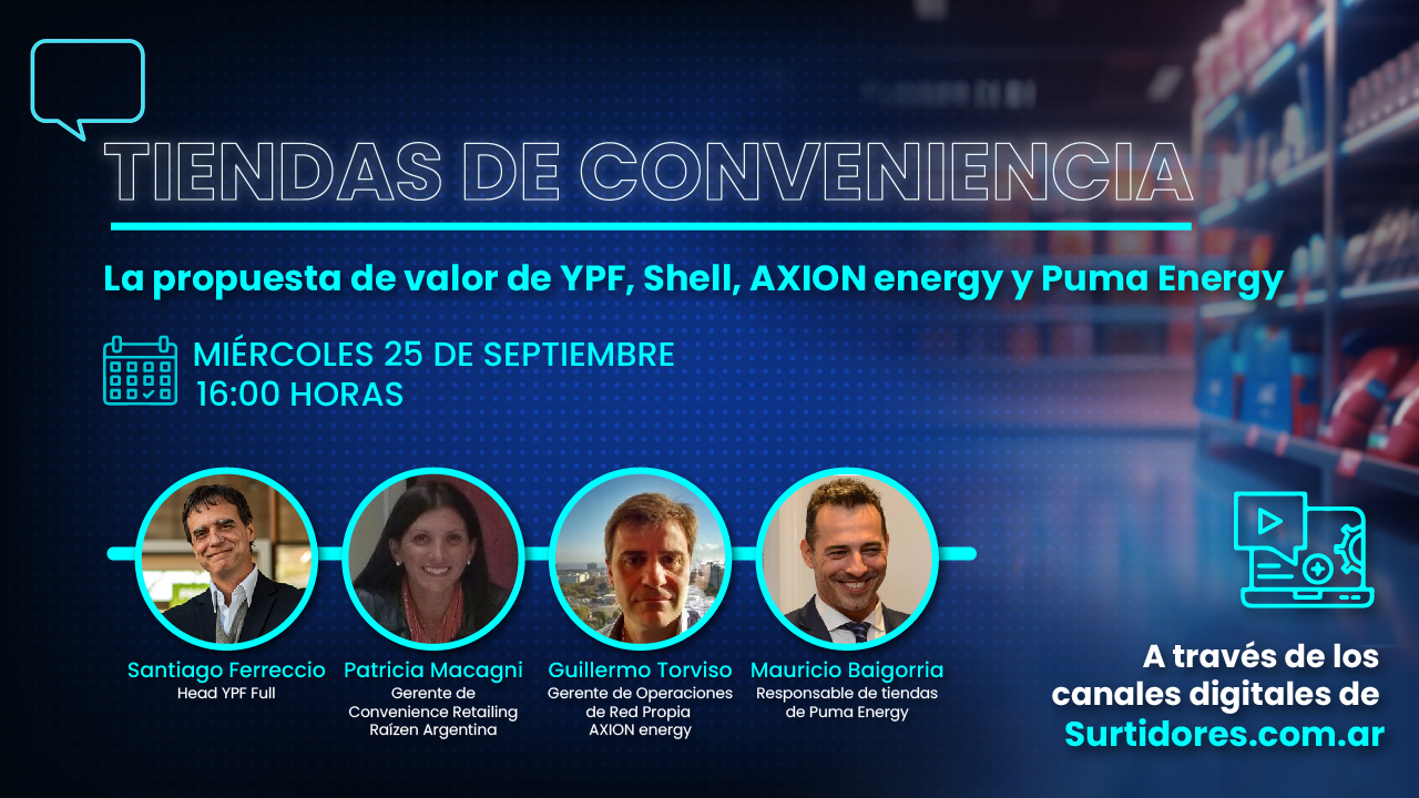 Es hoy: Tiendas de Conveniencia; la propuesta de valor de YPF, AXION energy, Shell y Puma Energy