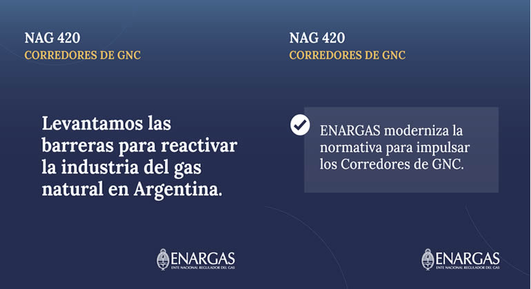 ENARGAS moderniza la normativa para impulsar los corredores de GNC