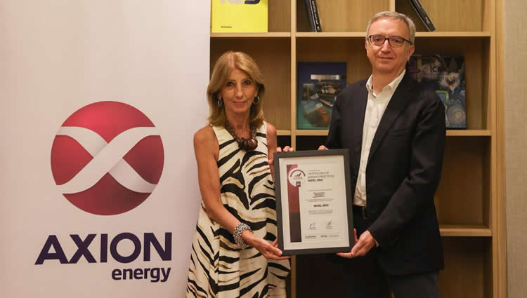 AXION energy recibe la Certificación Oro por sus buenas prácticas y excelencia de gestión