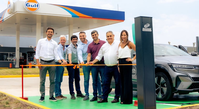 Gulf incorporó cargadores eléctricos a su red de Estaciones de Servicio