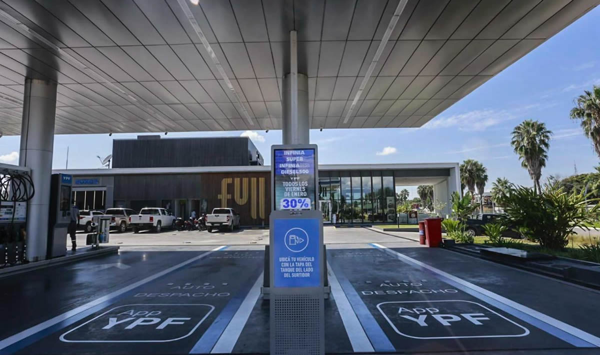 ¿Cuáles son las estaciones de YPF con autodespacho y dónde están ubicadas?