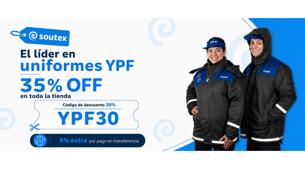 Hasta 35 por ciento de descuento: una oportunidad para renovar los uniformes de la red YPF