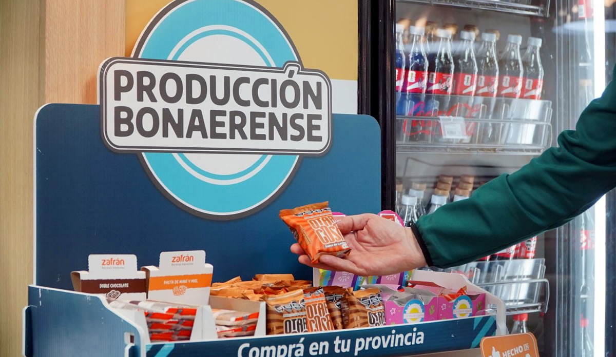 Las Estaciones de Servicio suman una nueva vidriera para las PyMEs: inauguraron la primera Góndola Bonaerense en una tienda Spot!
