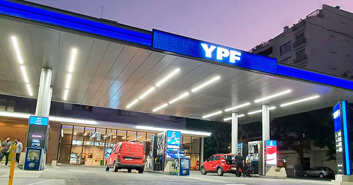 YPF aumenta 1 por ciento promedio los combustibles en todo el país